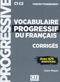 Książka - Vocabulaire progressif du francais niveau perfectionnement corriges