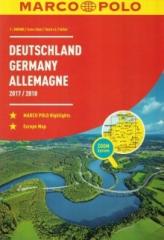 Książka - Deutschland Europa 2016/2017 Atlas samochodowy Marco Polo 1:300 000