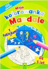 Książka - Moja kolorowanka z naklejkami - Mandale