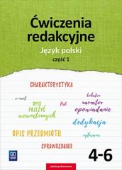 Książka - Ćwiczenia redakcyjne, część 1. Język polski. Klasy 4-6 szkoły podstawowej