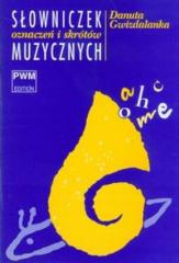 Książka - Słowniczek oznaczeń i skrótów muzycznych PWM