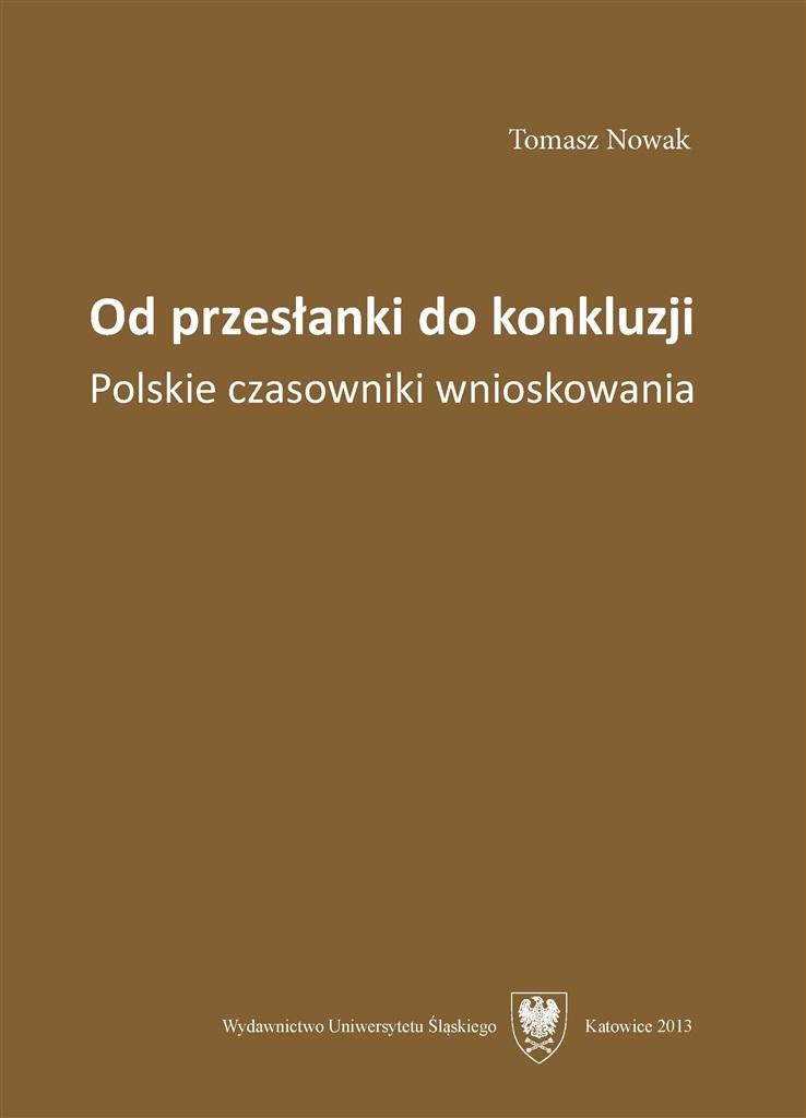 Książka - Od przesłanki do konkluzji. Polskie czasowniki...