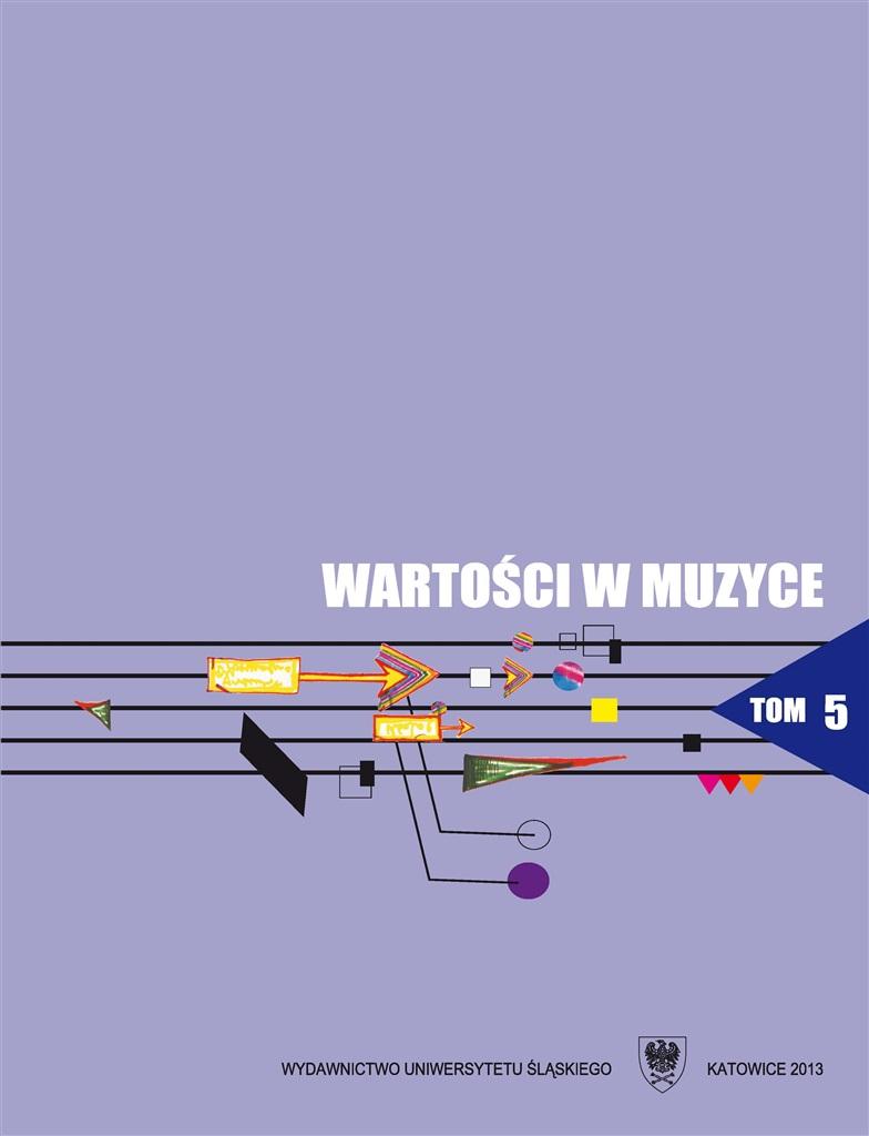 Książka - Wartości w muzyce T.5 Interpretacja w muzyce..