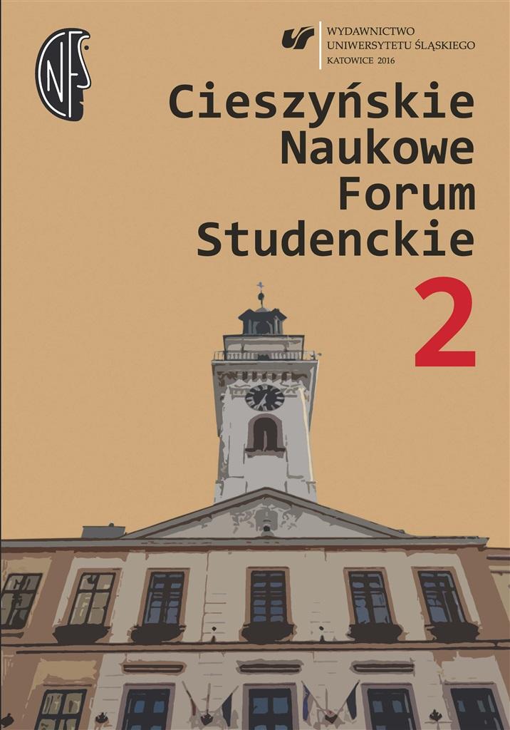 Książka - Cieszyńskie Naukowe Forum Studenckie. T. 2