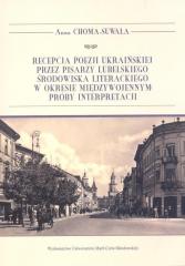 Książka - Recepcja poezji ukraińskiej przez pisarzy...
