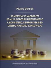 Książka - Kompetencje nadzorcze Komisji Nadzoru Finansowego