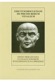 Książka - Edykt Dioclecjana o cenach towarów wystawionych na sprzedaż