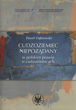 Książka - Cudzoziemiec niepożądany w polskim prawie...