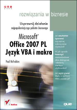 Książka - Office 2007. Język VBA i makra...