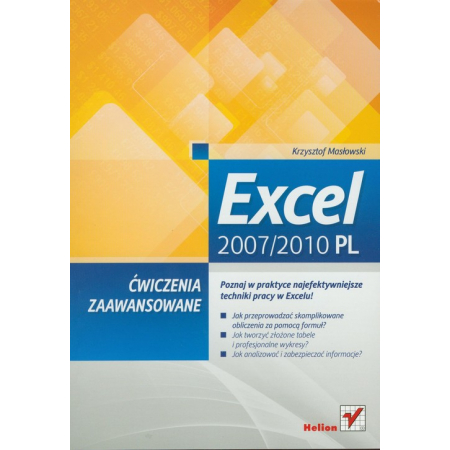 Książka - Excel 2007/2010 PL. Ćwiczenia zaawansowane HELION