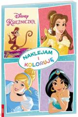 Książka - Książka Disney Księżniczka. Naklejam i koloruję