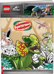 Książka - Lego Jurassic World Kolorowanka z naklejkami NA-6201