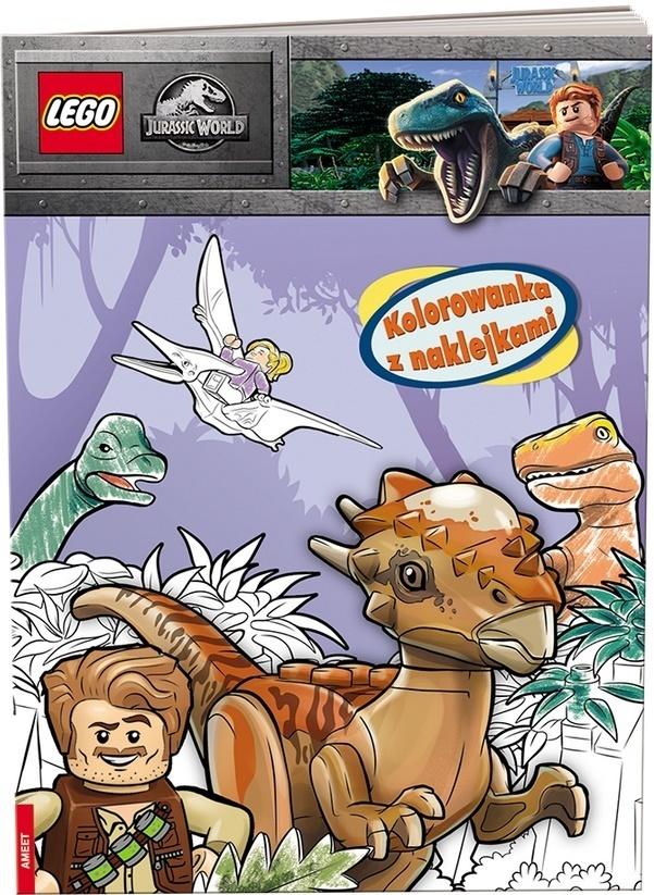 Książka - LEGO(R) Jurassic World. Kolorowanka z naklejkami