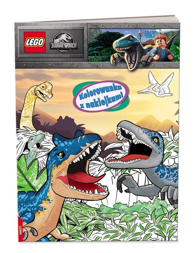 Książka - Lego Jurassic World. Kolorowanka z naklejkami