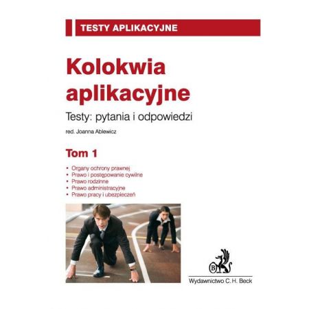 Książka - Kolokwia aplikacyjne. Tom 1