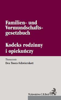 Książka - Kodeks rodzinny i opiekuńczy Familien- und Vormundschaftsgesetzbuch