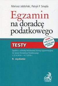 Książka - Egzamin na doradcę podatkowego Testy - Jabłoński Mariusz, Smęda Patryk P.