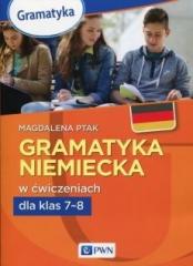Książka - Gramatyka niemiecka w ćwiczeniach kl.7-8 PWN