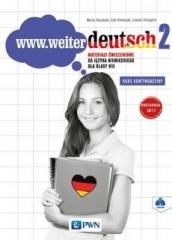 Książka - www.weiter deutsch 2. Materialy ćwiczeniowe do języka niemieckiego dla klasy VIII. Kurs kontynuacyjny