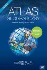 Atlas geograficzny 5-8 Polska, kontynenty, świat
