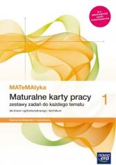 Książka - MATeMAtyka 1. Maturalne karty pracy. Zakres podstawowy i rozszerzony. Szkoły ponadpodstawowe