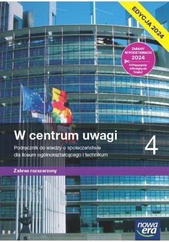 Książka - WOS LO 4 W centrum uwagi Podr. ZR