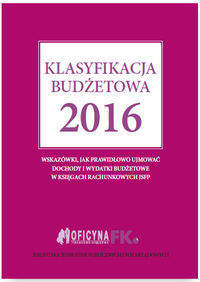 Książka - Klasyfikacja budżetowa 2016