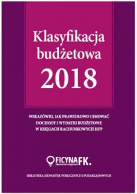 Książka - Klasyfikacja budżetowa 2018