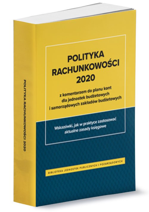 Książka - Polityka rachunkowości 2020 z komentarzem do planu kont