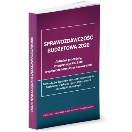 Książka - Sprawozdawczość budżetowa 2020