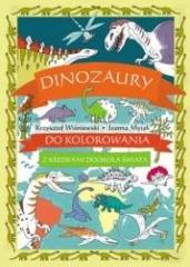 Książka - Dinozaury do kolorowania. Z kredkami dookoła świata