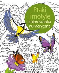 Książka - Ptaki i motyle. Koloruj według numerów