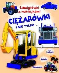 Książka - Łamigłówki z naklejkami Ciężarówki i nie tylko...