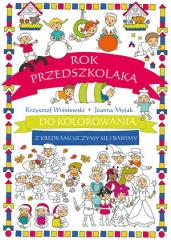 Książka - Rok przedszkolaka do kolorowania - z kredkami...