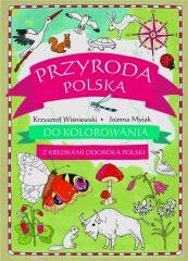 Książka - Przyroda polska do kolorowania - z kredkami...