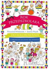 Książka - Rok przedszkolaka do kolorowania..