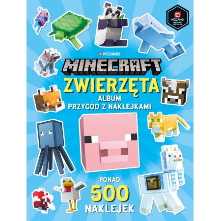 Książka - Minecraft. Zwierzęta. Album przygód z naklejkami