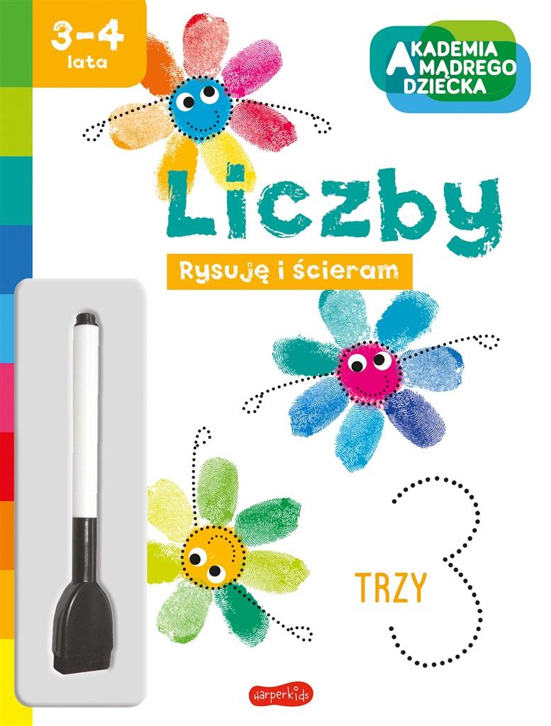 Akademia mądrego dziecka. Rysuję i ścieram Liczby