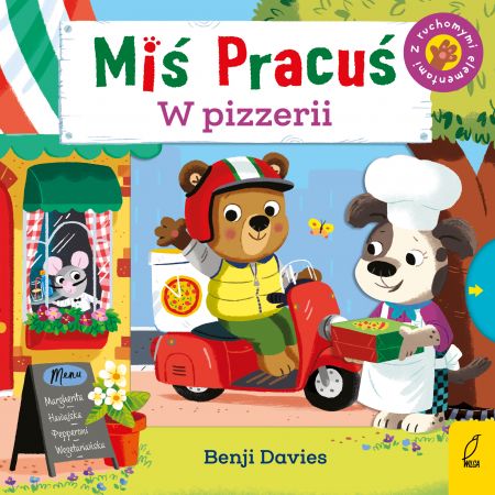 W pizzerii. Miś Pracuś