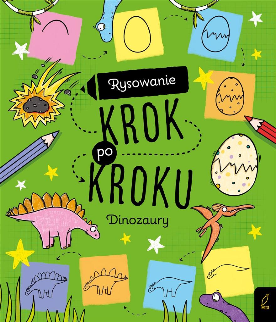 Książka - Rysowanie krok po kroku. Dinozaury