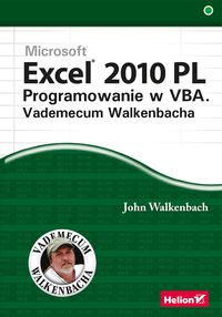 Książka - Excel 2010 PL Programowanie w VBA Vademecum...