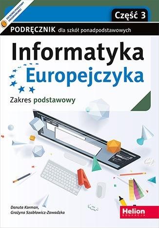 Książka - Informatyka Europejczyka LO ZP cz.3 HELION