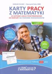 Książka - Karty pracy z matematyki. 32 gotowe lekcje powtórzeniowe do matury na poziomie rozszerzonym. Część 1