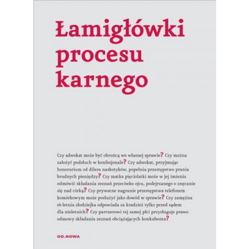 Łamigłówki procesu karnego