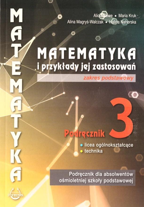 Książka - Matematyka i przykłady zast. 3 LO podręcznik ZP