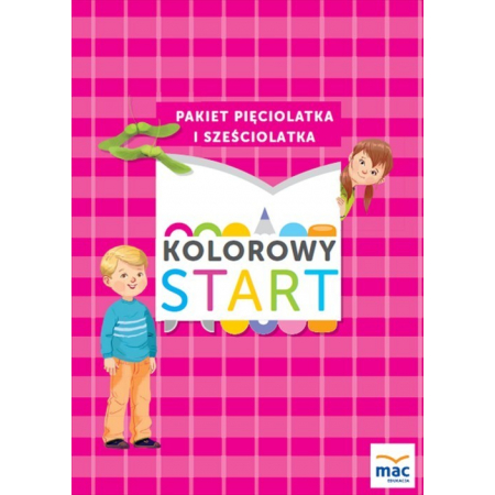 Książka - Kolorowy start. Pakiet Pięciolatka i Sześciolatka + Język angielski