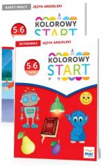 Książka - Pakiet Kolorowy start. Język angielski. 5 i 6 latki