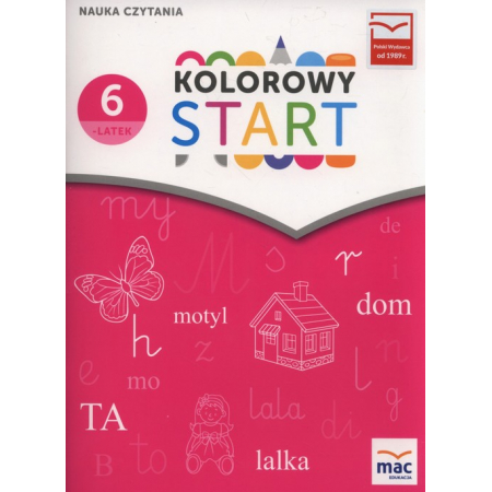 Książka - Kolorowy start Sześciolatek Nauka czytania