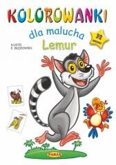 Książka - Lemur kolorowanki dla malucha