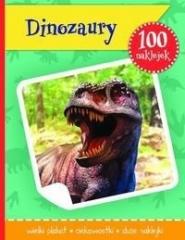 Książka - Dinozaury książeczka z plakatem i 100 naklejek